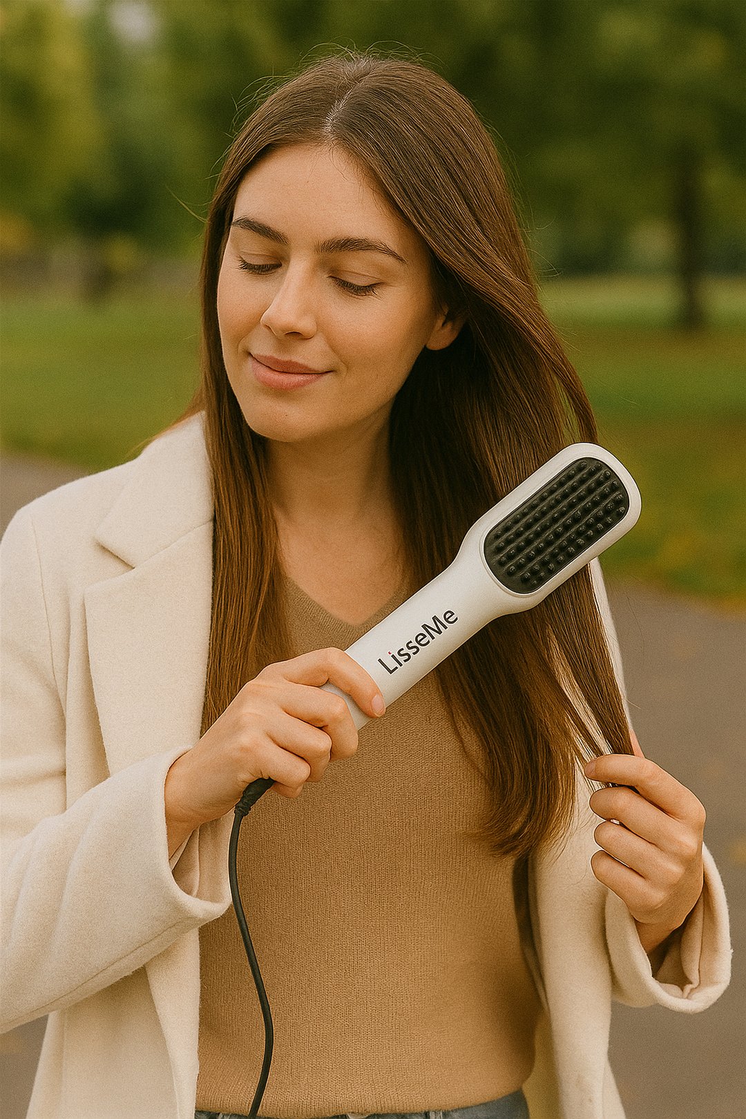 Brosse Portable Luvéra – Lissez, Frisez, Séchez