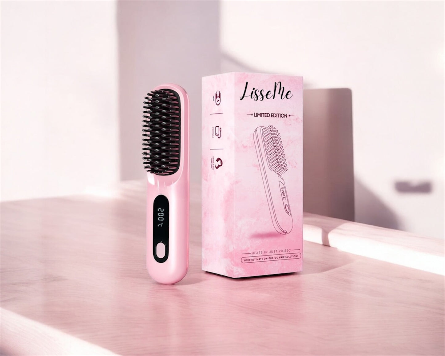 Brosse Portable Luvéra – Lissez, Frisez, Séchez