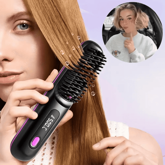 Brosse Portable Luvéra – Lissez, Frisez, Séchez